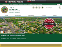 Tablet Screenshot of cityofpearsall.org
